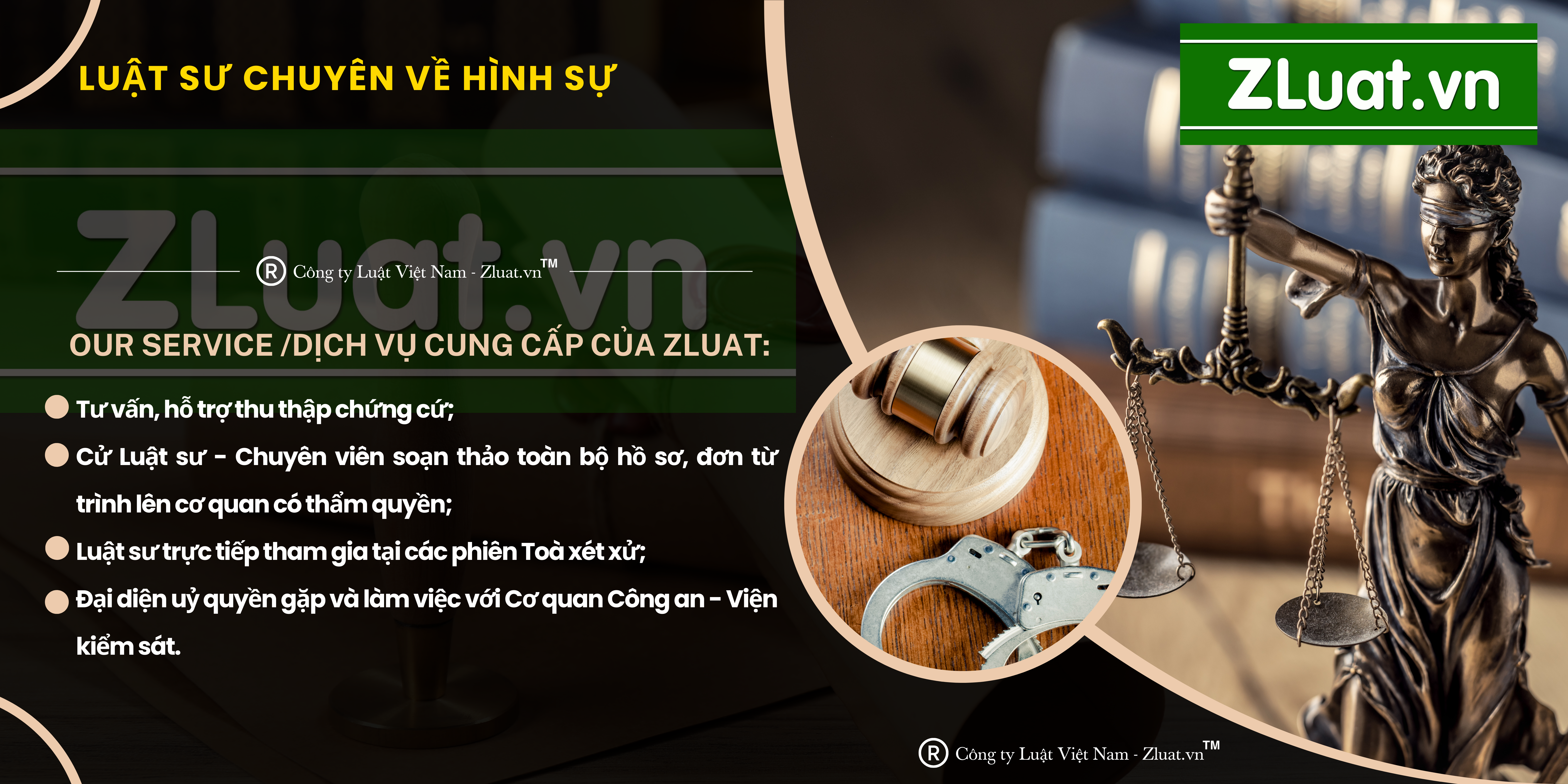 Trọn gói dịch vụ Luật sư hỗ trợ thủ tục trong các vấn đề mang tính chất hình sự tại khu vực phường Trung Mỹ Tây, Thành phố Hồ Chí Minh phường Trung Mỹ Tây, Thành phố Hồ Chí Minh - Ảnh 1