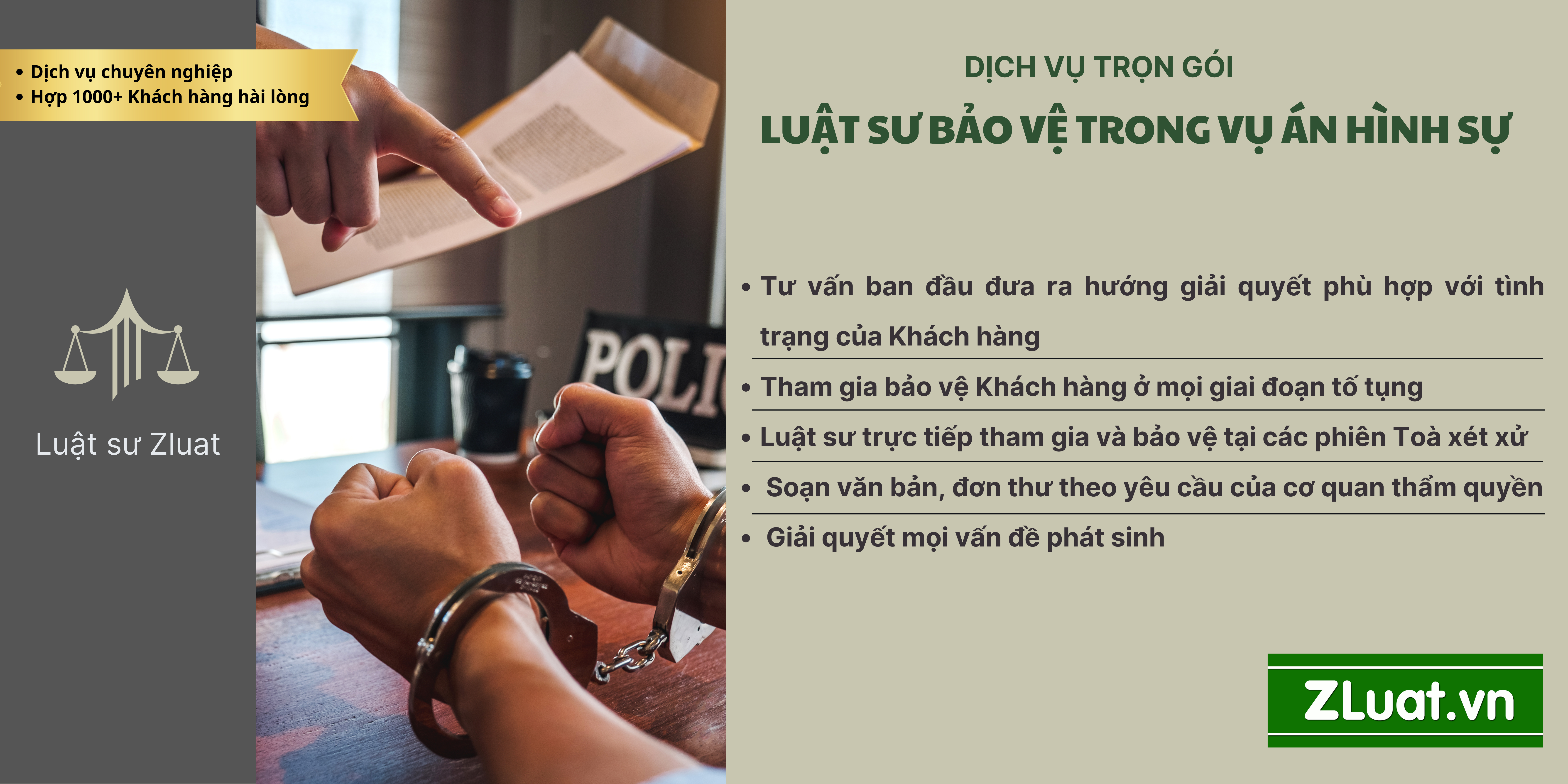 Trọn gói dịch vụ Luật sư hỗ trợ thủ tục trong vụ án hình sự ở phường An Phú Đông, Thành phố Hồ Chí Minh phường An Phú Đông, Thành phố Hồ Chí Minh - Ảnh 1