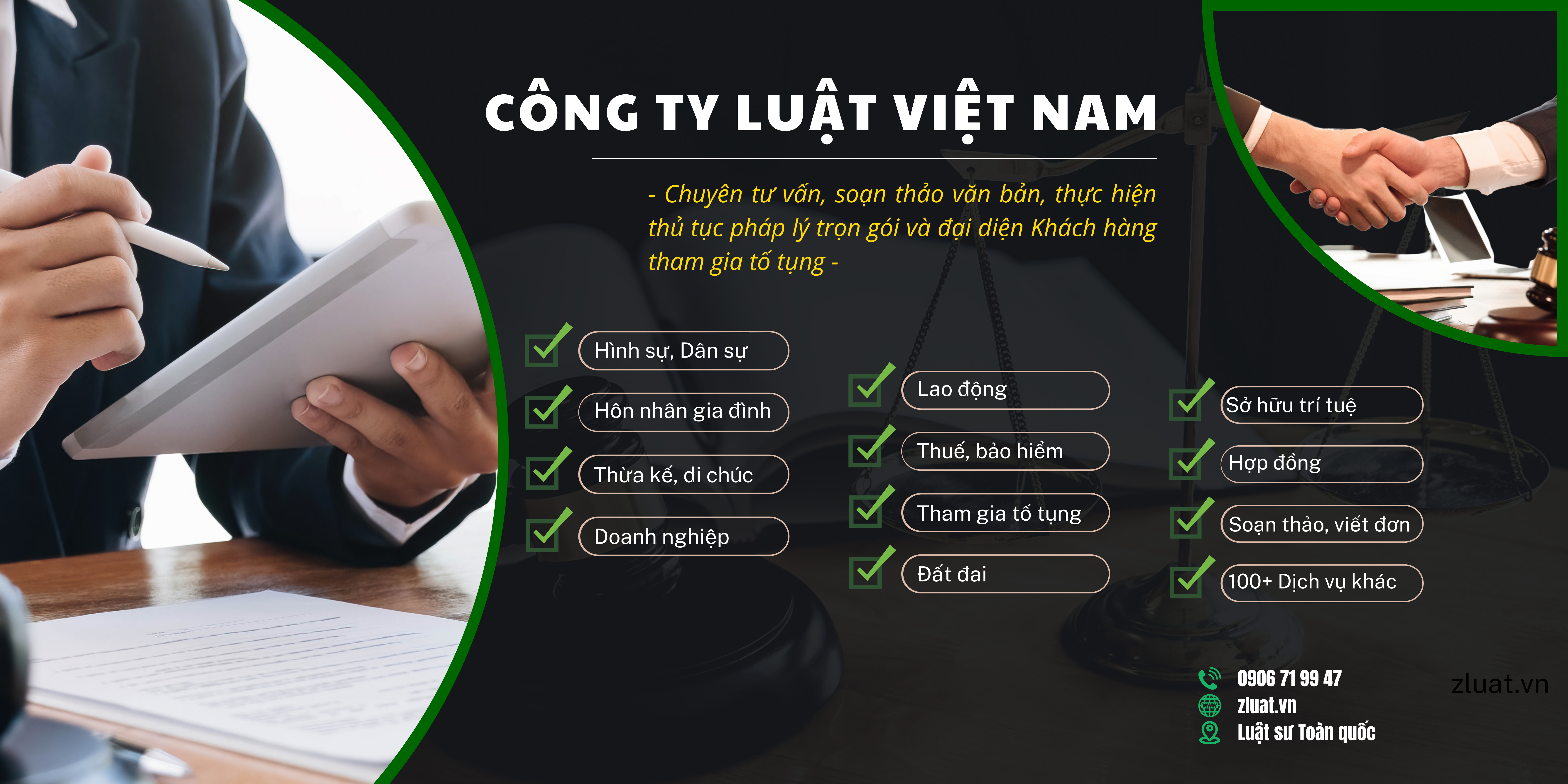 Dịch vụ trọn gói Luật sư bảo vệ trong các vấn đề mang tính chất hình sự ở phường Phú Thọ, Thành phố Hồ Chí Minh phường Phú Thọ, Thành phố Hồ Chí Minh - Ảnh 1