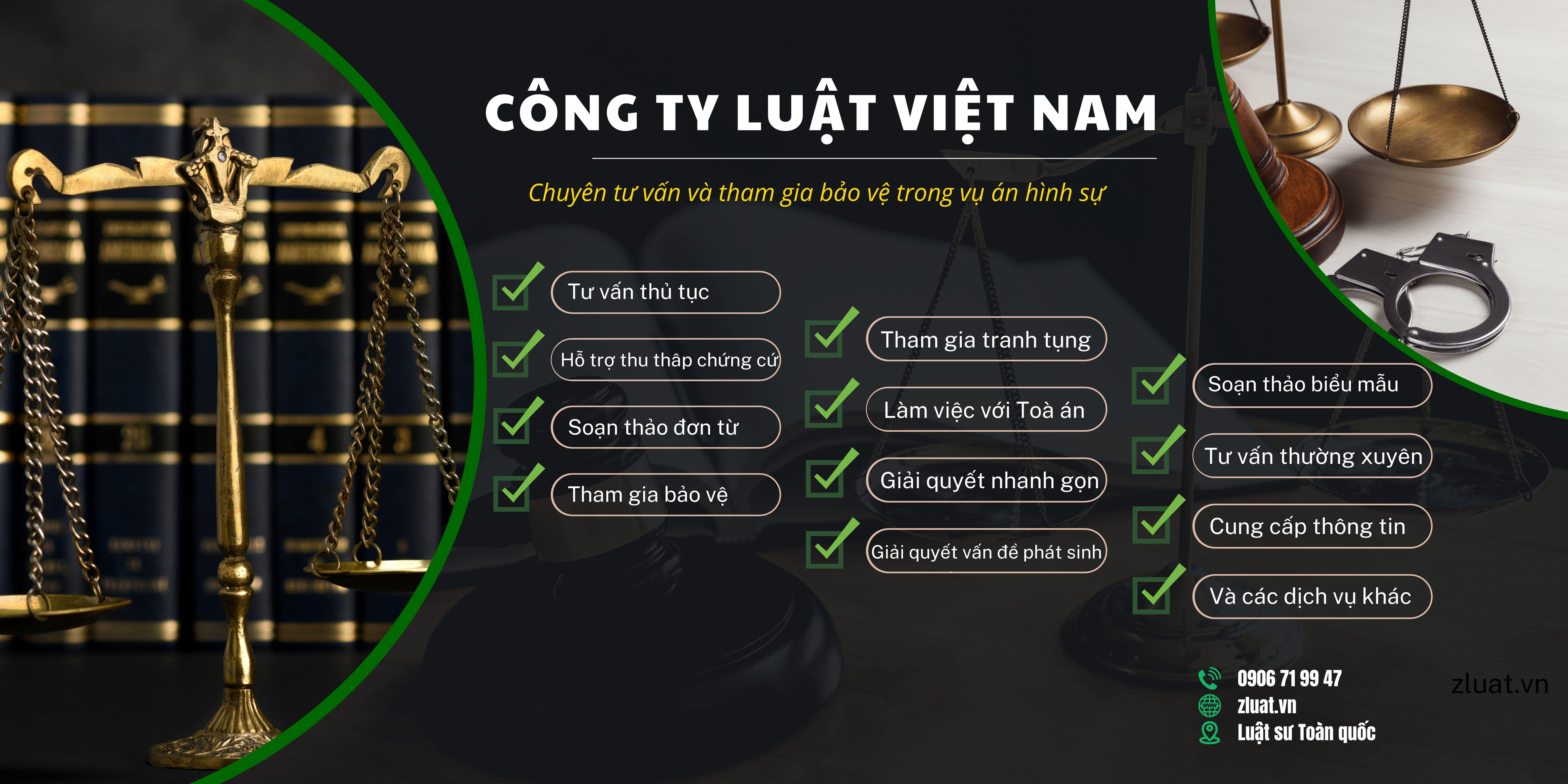 Trọn gói Luật sư tư vấn và bào chữa trong giai đoạn xử lý hình sự khu vực phường Bình Thới, Thành phố Hồ Chí Minh phường Bình Thới, Thành phố Hồ Chí Minh - Ảnh 1